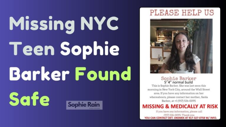 Sophie Barker Missing